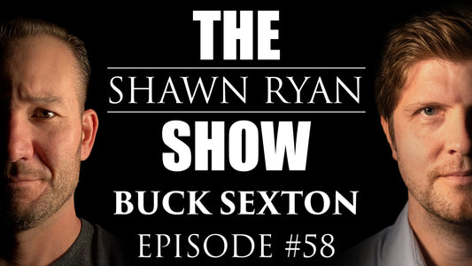 Shawn Ryan Show Logo with the faces of Shawn Ryan and Buck Sexton
